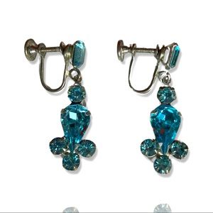 Blue Crystal Earrings